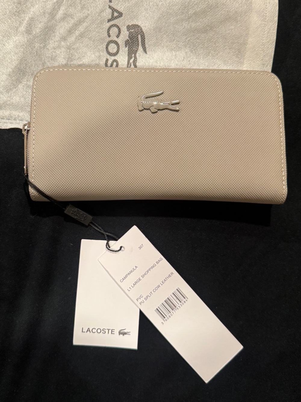 Lacoste Zip Wallet NWT